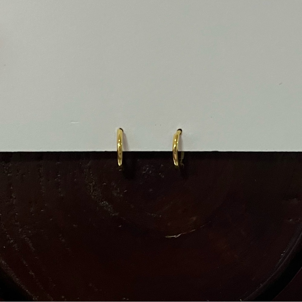 Small Gold Huggie Hoop Earrings